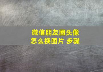 微信朋友圈头像怎么换图片 步骤